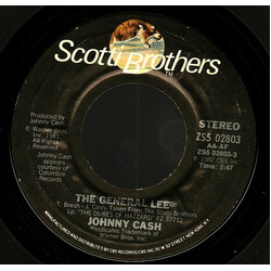 Johnny Cash / Sorell Booke The General Lee / Duelin' Dukes USED VINYL 7INCH 45 RPM STYRENE