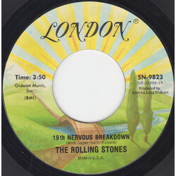 The Rolling Stones 19th Nervous Breakdown / Sad Day USED VINYL 7INCH 45 RPM SINGLE REISSUE STYRENE