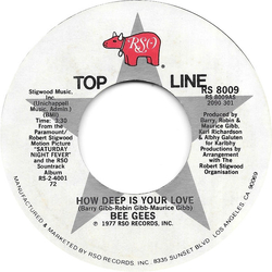 Bee Gees How Deep Is Your Love / Stayin' Alive Vinyl 7" USED