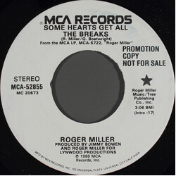 Roger Miller Some Hearts Get All The Breaks USED VINYL 7INCH 45 RPM PROMO