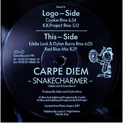 Carpe Diem Snakecharmer ('98 Remix) USED VINYL 12INCH 33 S RPM