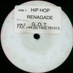 Unknown Artist Hip Hop Renagade USED VINYL 12INCH WHITE LABEL