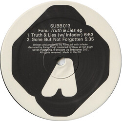 Fanu Truth & Lies EP USED VINYL 12INCH 33 S RPM EP