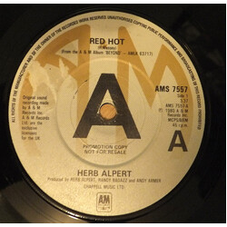 Herb Alpert Red Hot USED VINYL 7INCH 45 RPM PROMO