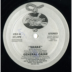 General Caine Shake USED VINYL 12INCH 33 S RPM STEREO