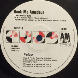 Falco Rock Me Amadeus (The American Edit) USED VINYL 7INCH SINGLE 45 RPM