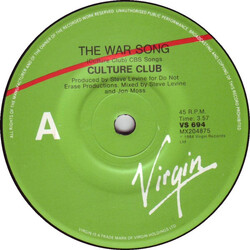 Culture Club The War Song USED VINYL 7INCH 45 RPM SINGLE