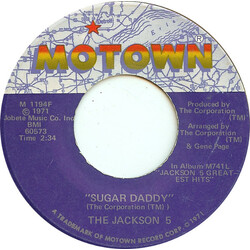 The Jackson 5 Sugar Daddy / I'm So Happy VINYL 7" USED