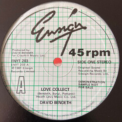 David Bendeth Love Collect USED VINYL 12INCH PROMO