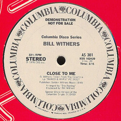 Bill Withers Close To Me VINYL 12" USED