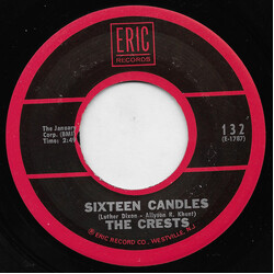The Crests Sixteen Candles / Trouble In Paradise USED VINYL 7INCH 45 RPM REISSUE