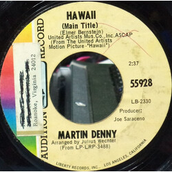 Martin Denny Hawaii / Tiny Bubbles USED VINYL 7INCH 45 RPM SINGLE PROMO