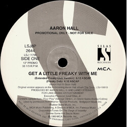 Aaron Hall Get A Little Freaky With Me USED VINYL 12INCH 33 S RPM PROMO