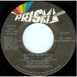 Erotic Drum Band Pop Pop Shoo Wah USED VINYL 7INCH 45 RPM