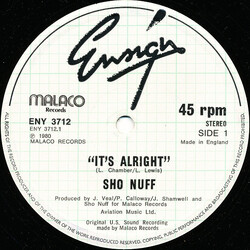Sho Nuff It's Alright USED VINYL 12INCH SINGLE 45 RPM