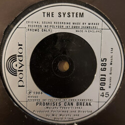 The System Promises Can Break USED VINYL 7INCH 45 RPM