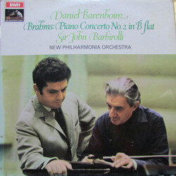 Daniel Barenboim / Sir John Barbirolli / New Philharmonia Orchestra / Johannes Brahms Piano Concerto No. 2 In B Flat Vinyl LP USED