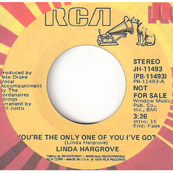 Linda Hargrove You're The Only One Of You I've Got USED VINYL 7INCH PROMO STEREO MONO