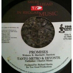 Tanto Metro & Devonte Promises Vinyl 7" USED