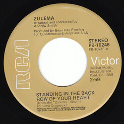 Zulema Standing In The Back Row Of Your Heart USED VINYL 7INCH 45 RPM