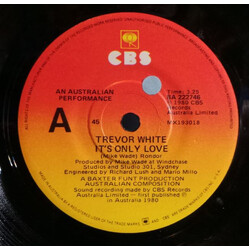 Trevor White (4) It's Only Love USED VINYL 7INCH 45 RPM SINGLE