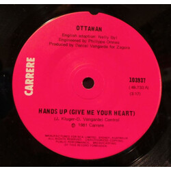 Ottawan Hands Up (Give Me Your Heart) USED VINYL 7INCH 45 RPM SINGLE