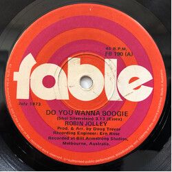 Robin Jolley Do You Wanna Boogie USED VINYL 7INCH 45 RPM SINGLE