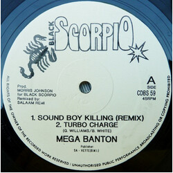 Mega Banton Sound Boy Killing USED VINYL 12INCH 45 RPM
