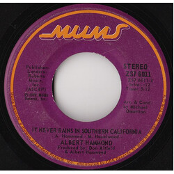 Albert Hammond It Never Rains In Southern California USED VINYL 7INCH 45 RPM SINGLE