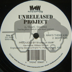 Unreleased Project MAW's Theme / Clouds Vinyl 12" USED