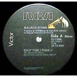 Maurice Starr Bout Time I Funk U USED VINYL 12INCH 33 S RPM STEREO