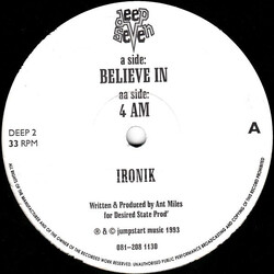 Ironik Believe In USED VINYL 12INCH 45 RPM