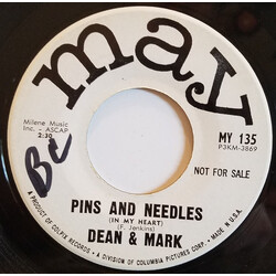 Dean & Mark Pins And Needles (In My Heart) USED VINYL 7INCH 45 RPM SINGLE PROMO