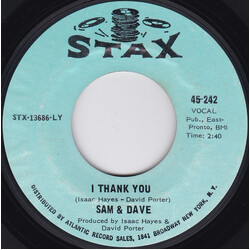 Sam & Dave I Thank You / Wrap It Up USED VINYL 7INCH 45 RPM SINGLE STYRENE