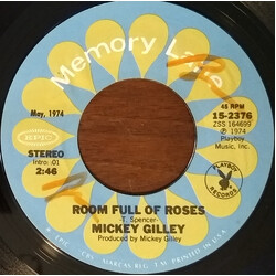 Mickey Gilley She's Pulling Me Back Again / Room Full Of Roses USED VINYL 7INCH 45 RPM SINGLE STYRENE STEREO
