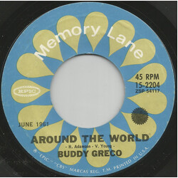 Buddy Greco Around The World / The Lady Is A Tramp USED VINYL 7INCH 45 RPM SINGLE REISSUE STYRENE