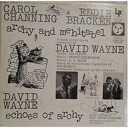 Carol Channing / Eddie Bracken (2) Archy And Mehitabel (A Back-Alley Opera) Vinyl LP USED