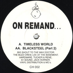 On Remand Timeless World / Blacksteel (Part 2) USED VINYL 12INCH 45 RPM