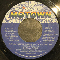 Diana Ross Theme From Mahogany (Do You Know Where You're Going To) / No One's Gonna Be  A Fool Forever Vinyl 7" USED