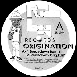 Origination Breakdown (Remix) USED VINYL 12INCH 45 RPM