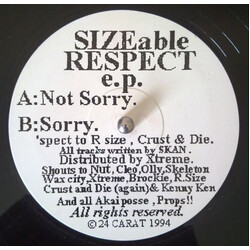 Skan SIZEable Respect E.P. USED VINYL 12INCH 33 S RPM EP