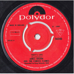 James Brown & The Famous Flames That's Life USED VINYL 7INCH 45 RPM SINGLE