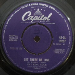 Nat King Cole / The George Shearing Quintet Let There Be Love / I'm Lost USED VINYL 7INCH 45 RPM SINGLE