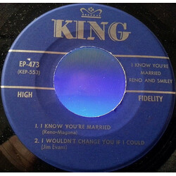 Reno And Smiley I Know You're Married USED VINYL 7INCH EP