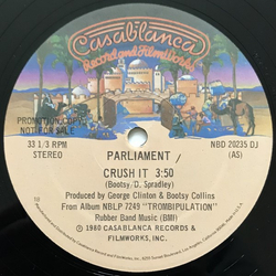Parliament Crush It / Body Language Vinyl 12" USED