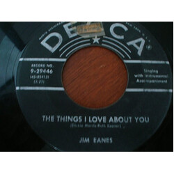 Jim Eanes The Things I Love About You / Possum Hollow USED VINYL 7INCH