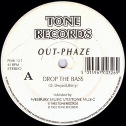 Out-Phaze Drop The Bass / It's Wonderful Being Alive USED VINYL 12INCH 45 RPM