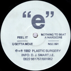 E (2) Feel It USED VINYL 12INCH WHITE LABEL 33 S RPM