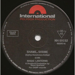 Magic Lanterns Shame, Shame USED VINYL 45 RPM 7INCH SINGLE