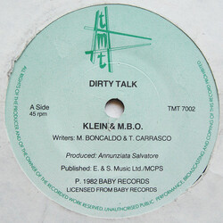 Klein & M.B.O. Dirty Talk USED VINYL 7INCH